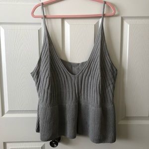Knitted spaghetti strap top x3